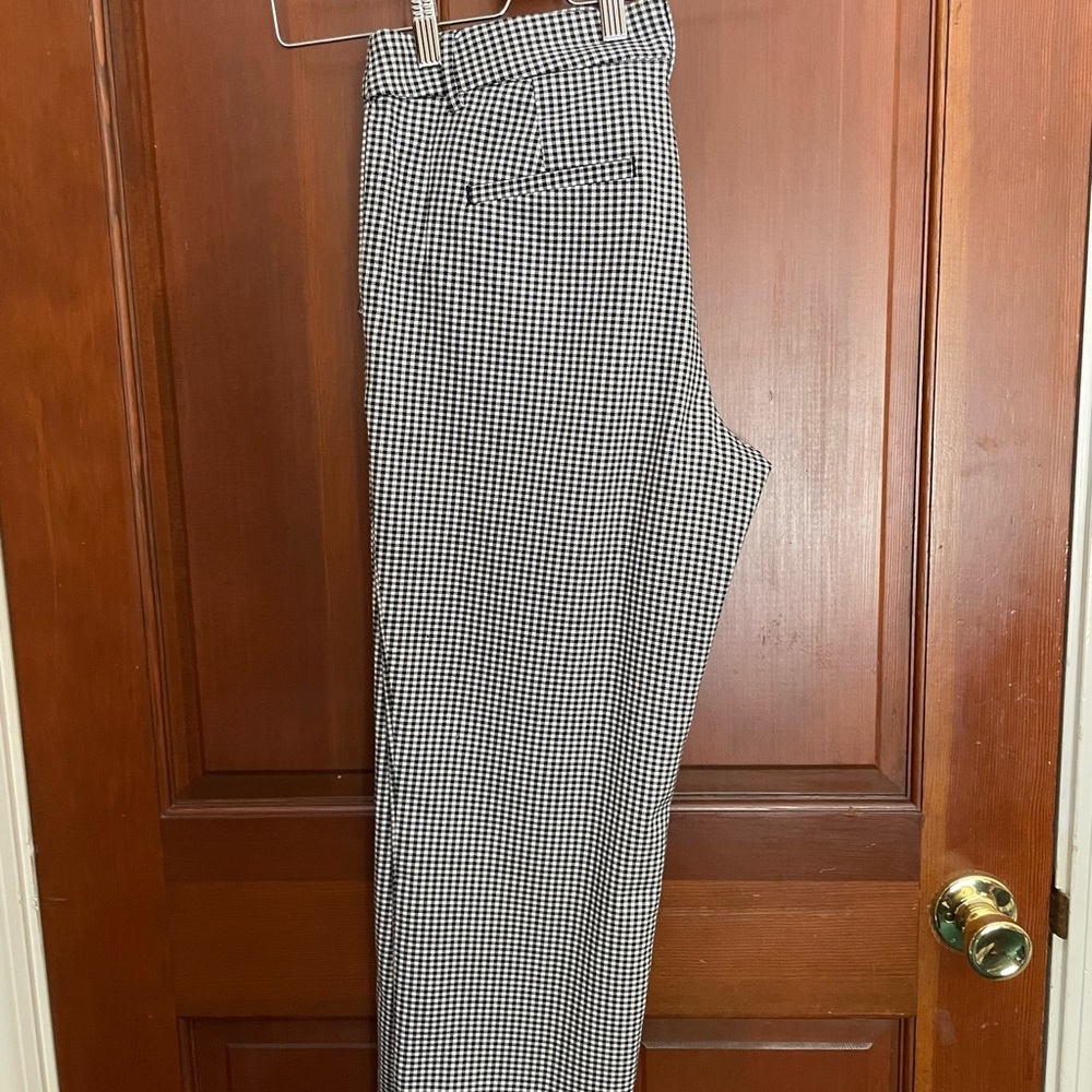 LOFT Riviera slim gingham pant - Picture 3 of 6